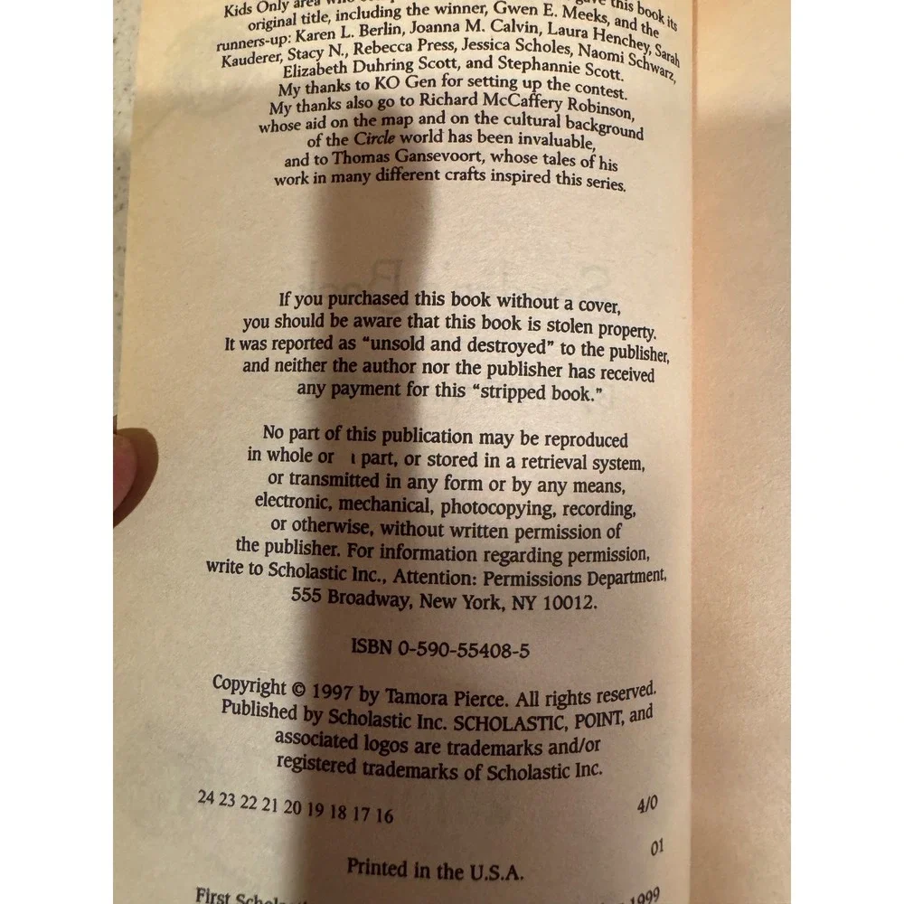 Scholastic sandry book
